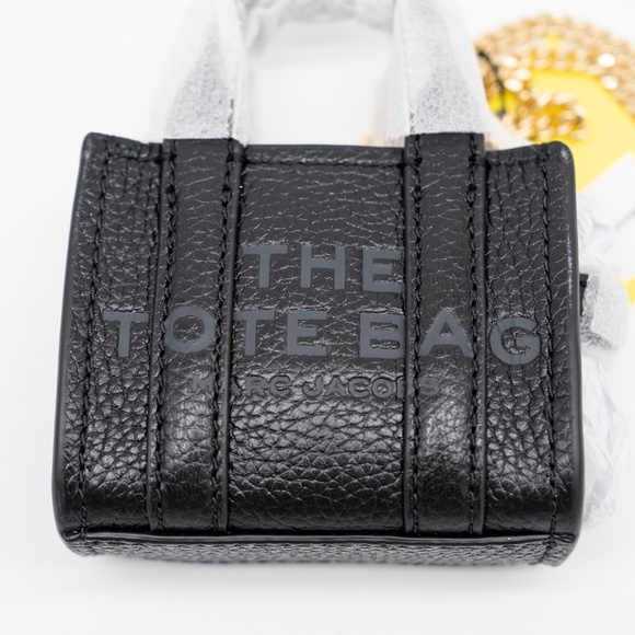 Marc Jacobs Nano Tote Crossbody Chain Black - Picture 8 of 9